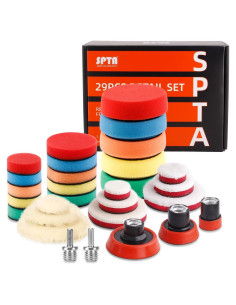 Kit de 29 Piezas de Pulido SPTA con Almohadillas y Adaptadores