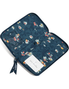 Billetera de Viaje Vera Bradley Algodón RFID Verde Floral 2
