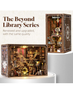 Kit de Rincón de Libros MiniCity DIY con Luz LED y Funda 2