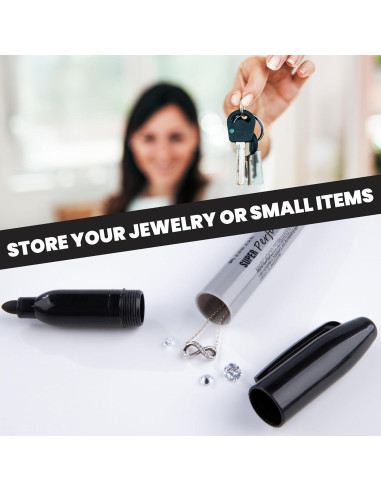Bolígrafo Falso BARGIFTS Caja de Seguridad Oculta Negra