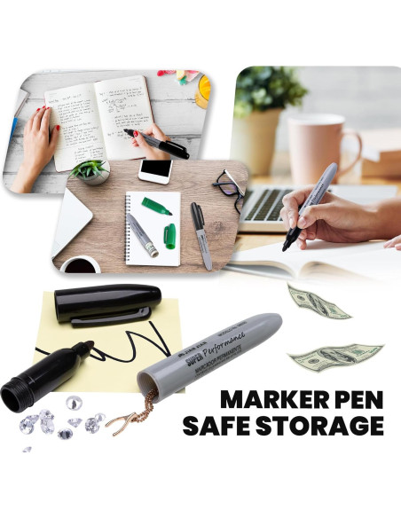 Bolígrafo Falso BARGIFTS Caja de Seguridad Oculta Negra