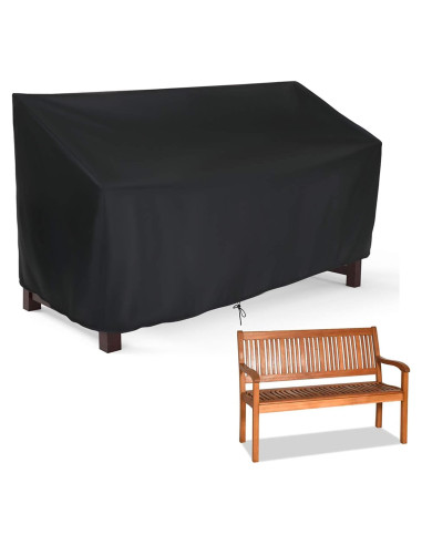 Cubierta para banco de jardín Hengme 133x82x87 cm impermeable