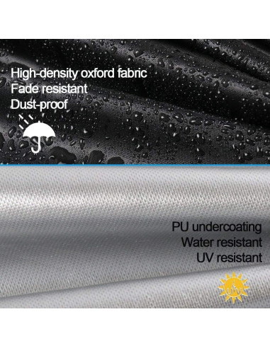 Cubierta para banco de jardín Hengme 133x82x87 cm impermeable