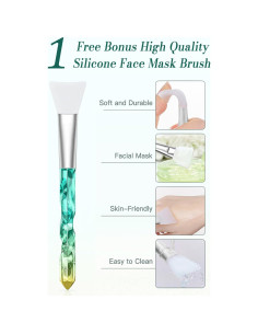 Juego de Brochas de Maquillaje BESTOPE PRO 16 Pcs Cristal 2