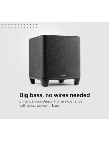 Subwoofer Denon Home 8" Inalámbrico para Sonido Envolvente