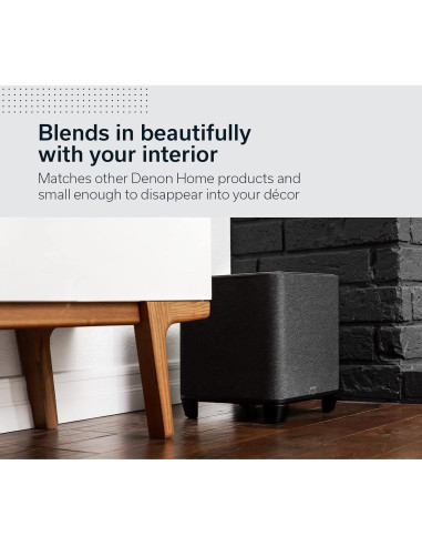 Subwoofer Denon Home 8" Inalámbrico para Sonido Envolvente