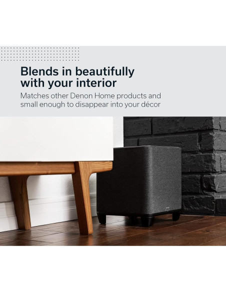 Subwoofer Denon Home 8" Inalámbrico para Sonido Envolvente