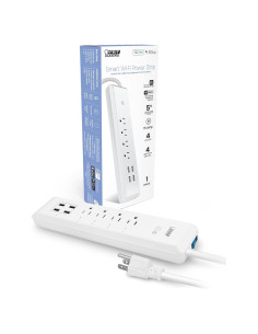 Tira de Poder Inteligente Feit Electric 15A 4 Tomas 4 USB
