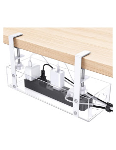 Bandeja de Cables OMOTON Acrílico Transparente 35.6x13.9cm