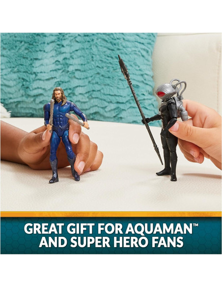 Paquete de Isla Volcánica Aquaman Spin Master - 4 Figuras 10.16 cm