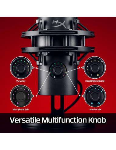 Micrófono USB HyperX QuadCast 2 S RGB para streaming