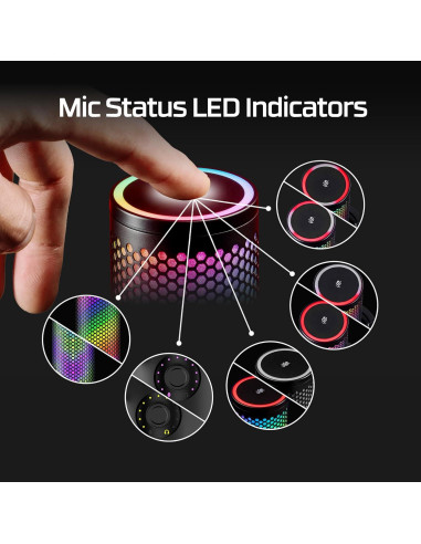 Micrófono USB HyperX QuadCast 2 S RGB para streaming