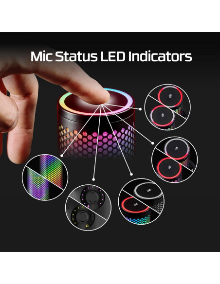 Micrófono USB HyperX QuadCast 2 S RGB para streaming Micrófono USB HyperX QuadCast 2 S RGB para streaming