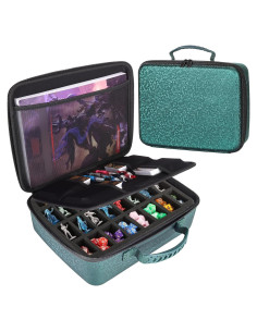 Estuche de Transporte para Dados DND Mumlicha Verde 33x24cm