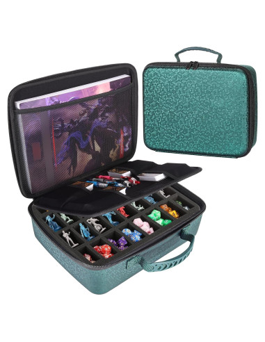 Estuche de Transporte para Dados DND Mumlicha Verde 33x24cm