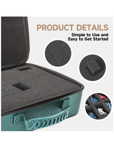 Estuche de Transporte para Dados DND Mumlicha Verde 33x24cm