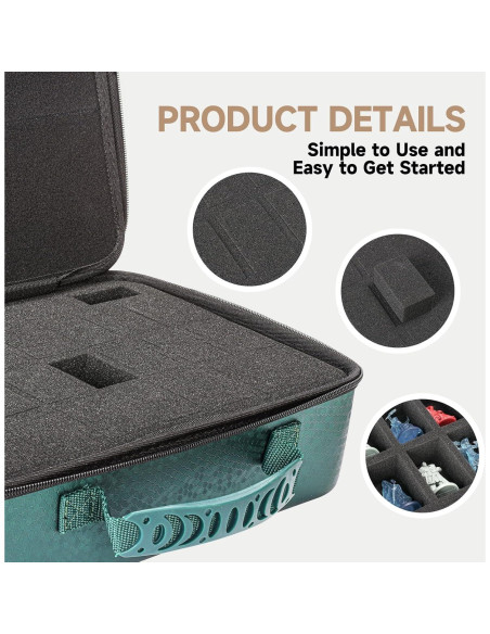 Estuche de Transporte para Dados DND Mumlicha Verde 33x24cm