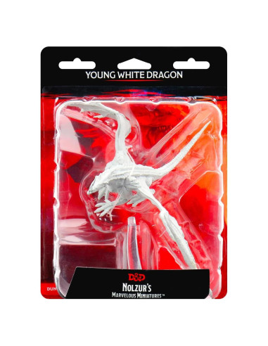 Miniatura Joven Dragón Blanco WizKids D&D 20x12x15cm