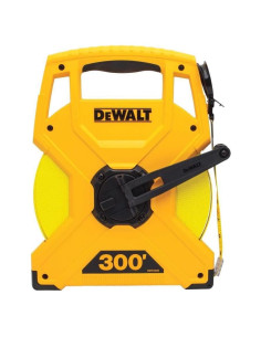 Cinta de Fibra de Vidrio DEWALT 91.4m con Gancho Fuerte