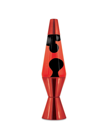 Lámpara de Lava Spencer Gifts 36.83 cm Cera Negra Líquido Rojo