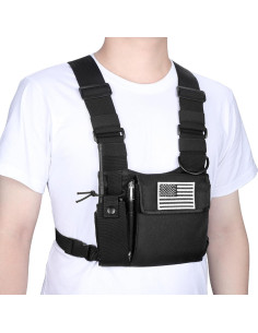 Arnés de Pecho abcGoodefg para Radio Unisex Ajustable 2