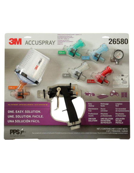 Pistola de Pintura 3M Accuspray 26580 con PPS 2.0, 650 ml