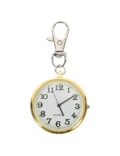 Reloj de bolsillo iplusmile con clip y llavero unisex