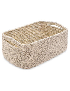 Cesta Pequeña ABenkle Tejida 29x19x12 cm Organizador