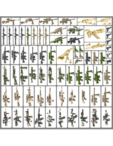 Kit de Accesorios de Armas Militares SHUANGYI 200 Piezas