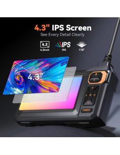 Cámara Endoscópica 4.3" HD IP67 con Luz LED Ajustable 2