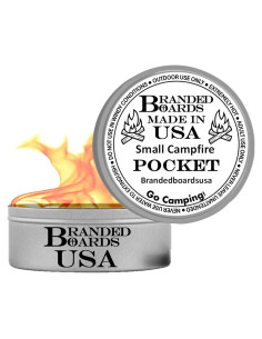 Mini fogata portátil Branded Boards 7,94x2,54cm 5h de uso