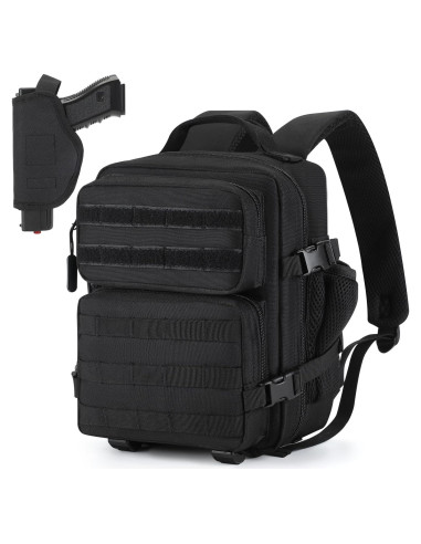 Mochila Táctica Mini Huntvp 9L Impermeable Negra