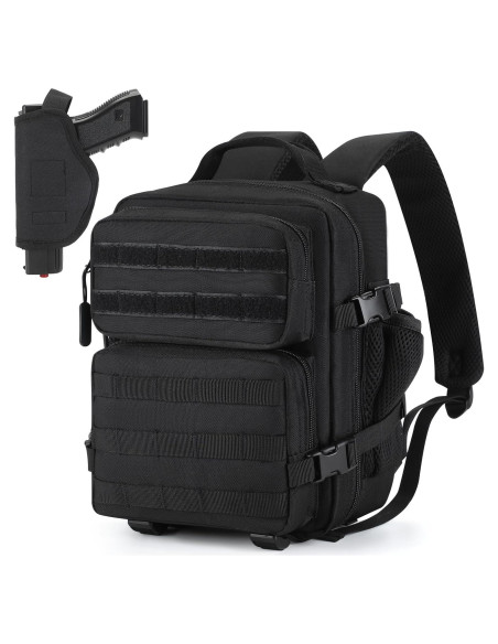 Mochila Táctica Mini Huntvp 9L Impermeable Negra