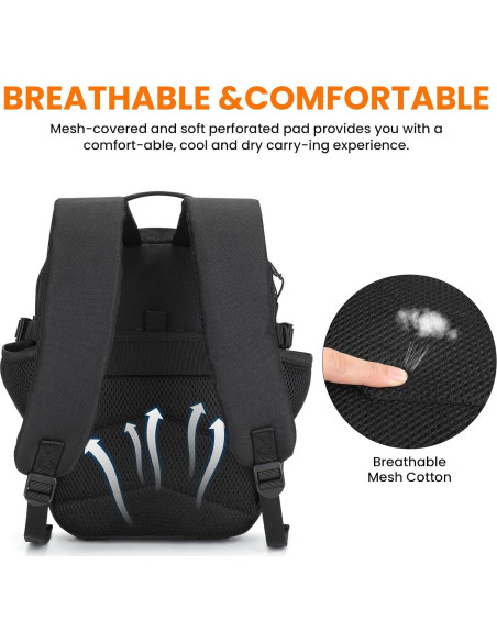 Mochila Táctica Mini Huntvp 9L Impermeable Negra