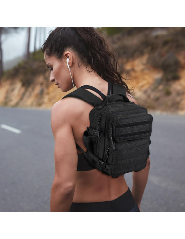 Mochila Táctica Mini Huntvp 9L Impermeable Negra