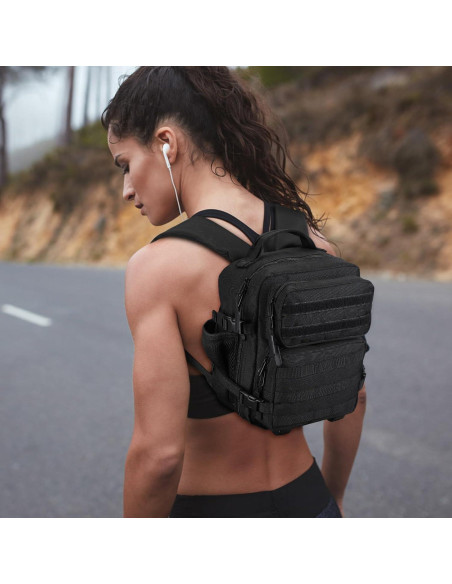 Mochila Táctica Mini Huntvp 9L Impermeable Negra