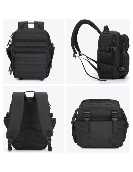 Mochila Táctica Mini Huntvp 9L Impermeable Negra