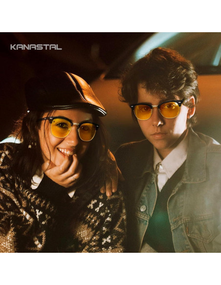 Gafas de sol KANASTAL UV400 semi sin montura para hombres y mujeres