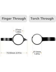 Anillo Táctico Brinyte para Linterna PT16 - Agarre Mejorado 2