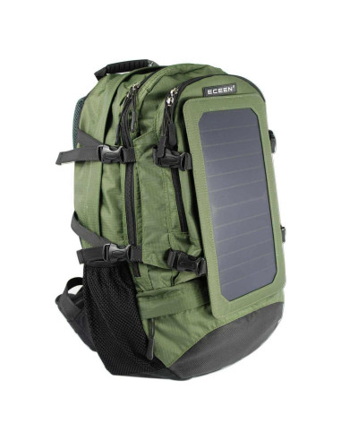Mochila Solar ECEEN 7W Carga USB Verde Sin Batería