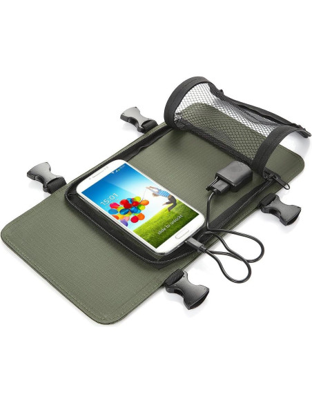 Mochila Solar ECEEN 7W Carga USB Verde Sin Batería Mochila Solar ECEEN 7W Carga USB Verde Sin Batería