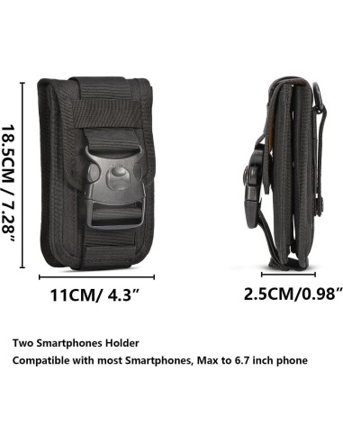 Funda táctica IronSeals para iPhone y Samsung - Negro