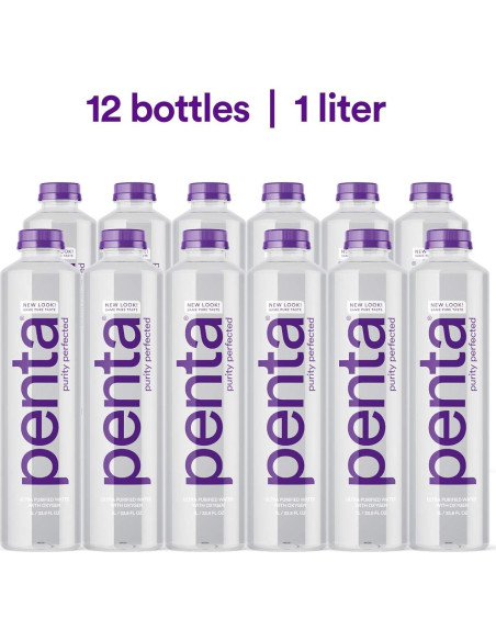 Agua Ultra-Purificada Penta 405.6 Oz (Paquete de 12)