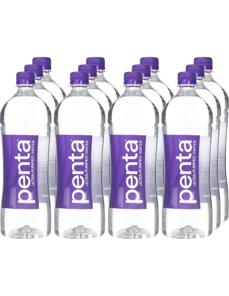 Agua Ultra-Purificada Penta 405.6 Oz (Paquete de 12)