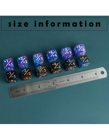 Juego de 24 Dados Contadores MTG +1/+1 LAMJAM