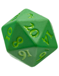 Dado Vivid D20 Ultra PRO 2ct Metal Zinc Verde RPG 2
