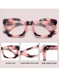 Gafas de lectura bifocales CCVOO para mujeres con luz azul 2