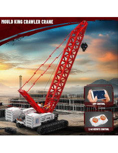 Grúa de Oruga Mould King LR16000 4494 Piezas Control Remoto 2