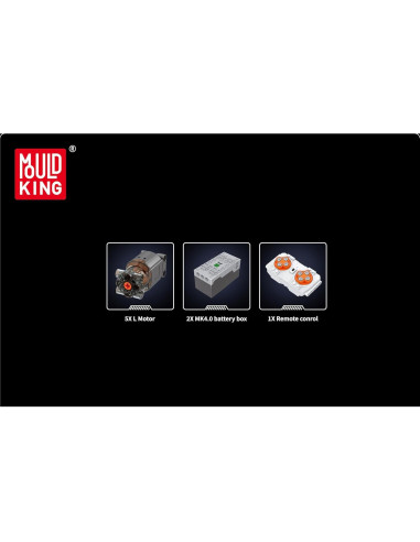 Grúa de Oruga Mould King LR16000 4494 Piezas Control Remoto