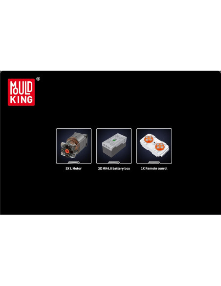 Grúa de Oruga Mould King LR16000 4494 Piezas Control Remoto